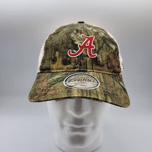 Alabama Crimson Tide Mens Womens Trucker Hat Zephyr Mesh Back Camo Snapback SEC